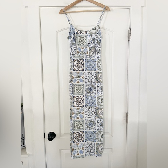 Abercrombie & Fitch Scoopneck Slip Midi Dress - XXST - Picture 2 of 7